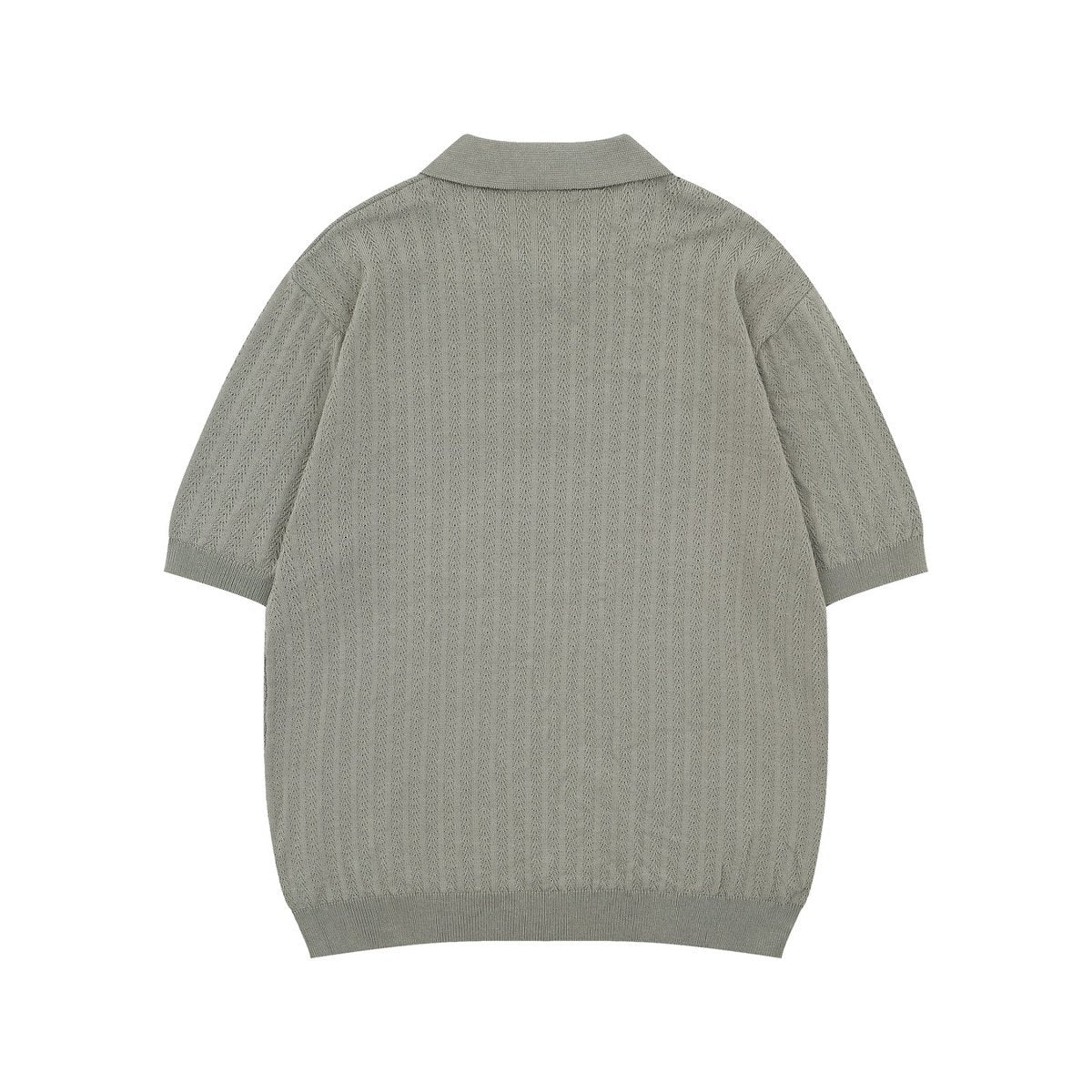 Hip hop clothing new york summer short-sleeved vintage knitted polo shirt lapel t-shirt