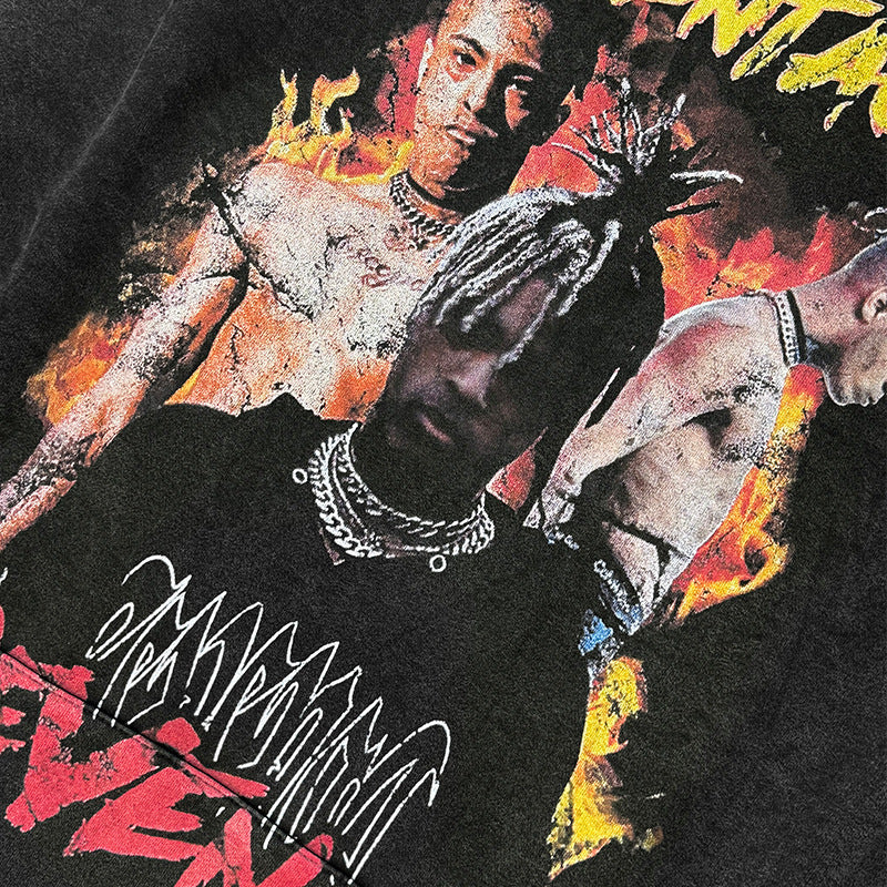 Marcas streetwear usa hip hop rap XXX TENTACION autumn/winter hooded sweater hoodie