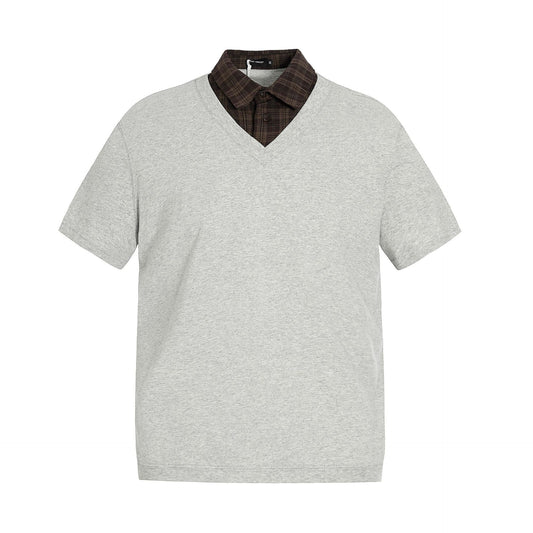 Casual Street Wear Lapel Short Sleeve Polo Shirt Loose Casual Top