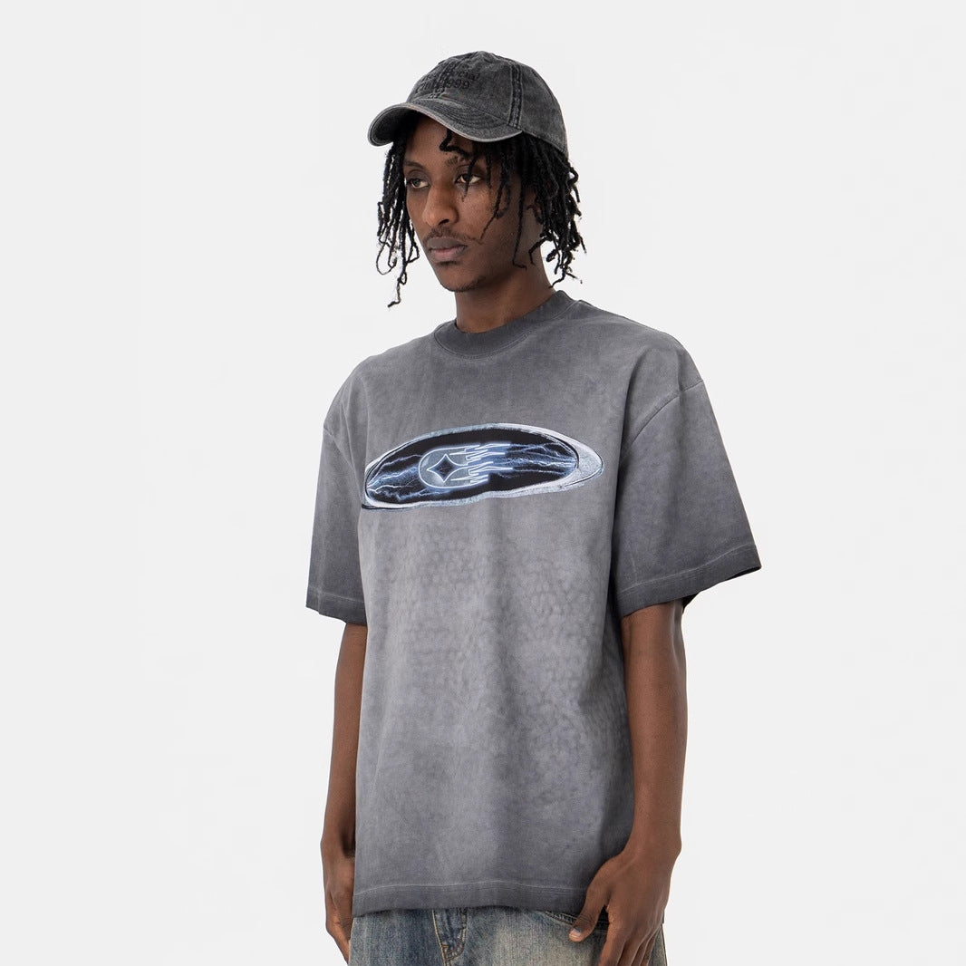 Vintage 90s Hip Hop Clothing Summer Crew Neck Short Sleeve T-Shirt