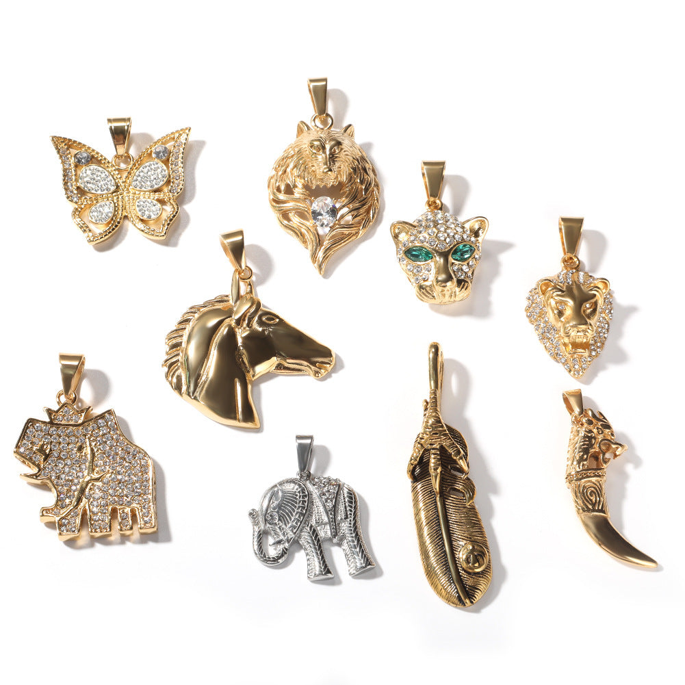 Jewelry Gold Plated Necklace Pendant Animal