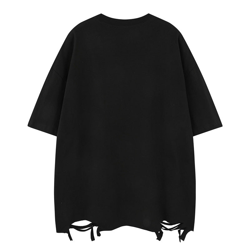 US drip outfits Summer Vintage Butterfly Casual Loose Short Sleeve T-Shirts
