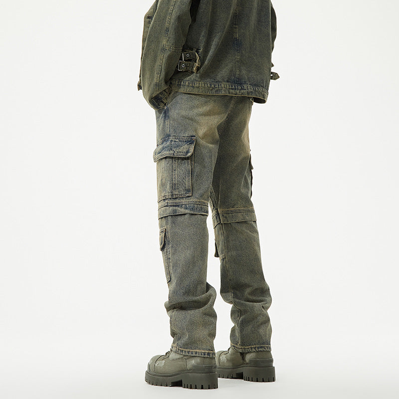 1990 Fashion Jeans Retro Loose Straight Jeans Trousers