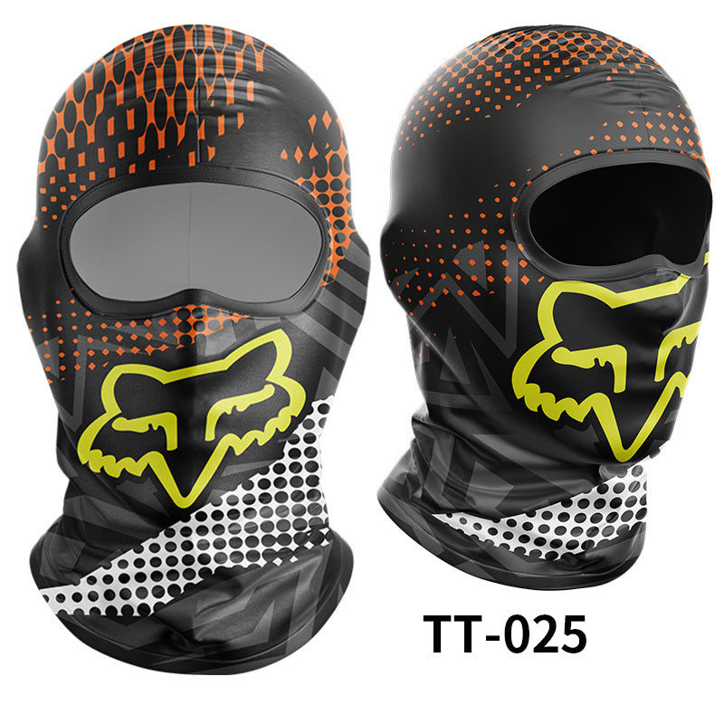 Cycling Windproof Hood Ice Silk Full Face Sunscreen