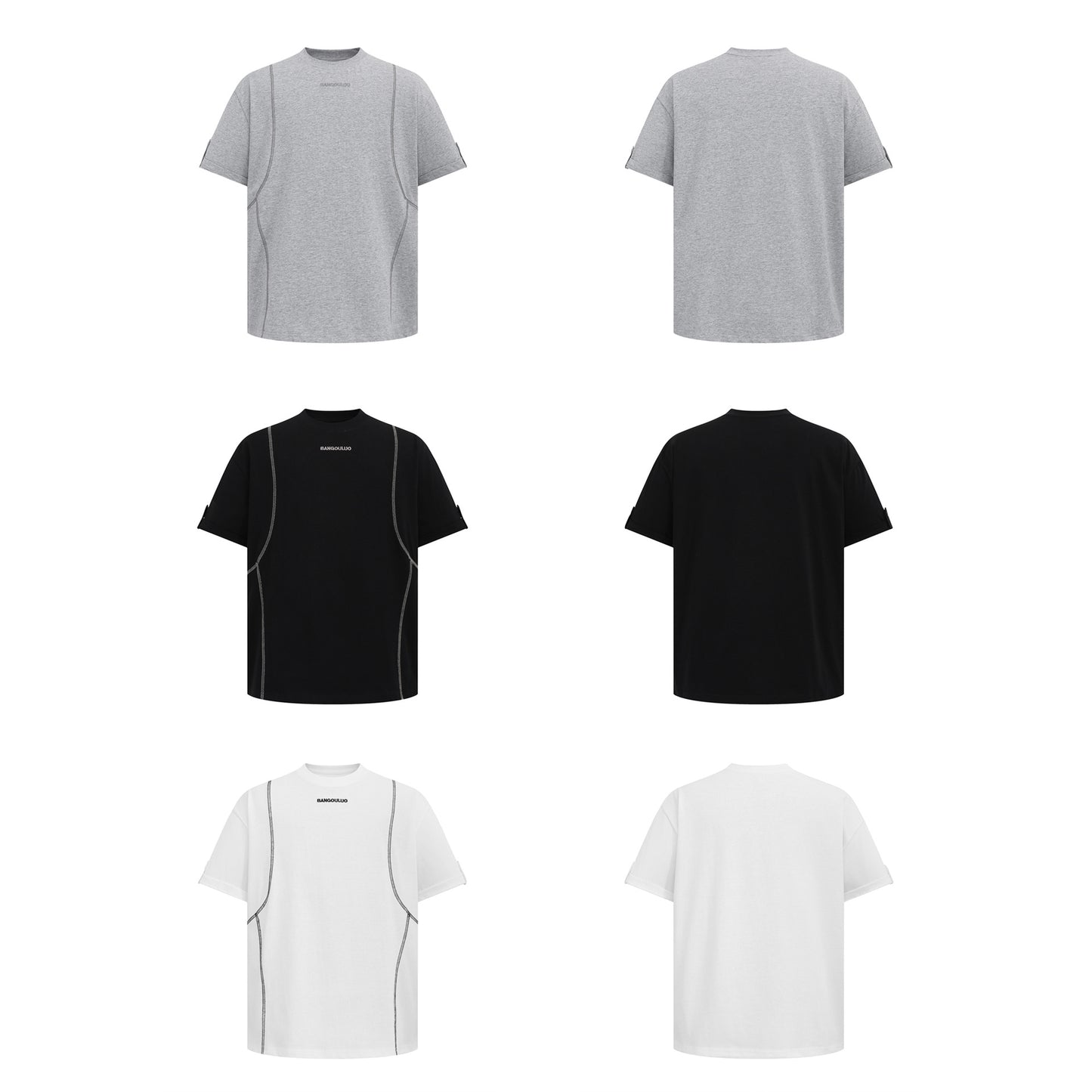 Unisex T-shirts Summer Embroidery Men's Loose Short Sleeve T-Shirt
