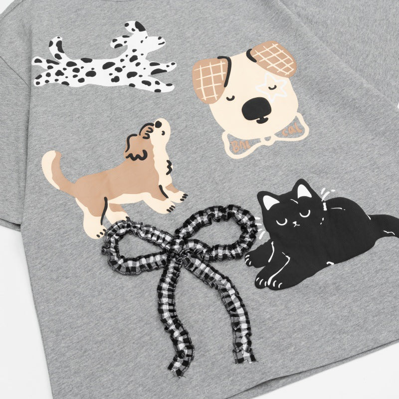 Camisetas streetwear Summer Vintage Casual Loose Short Sleeve T-Shirt