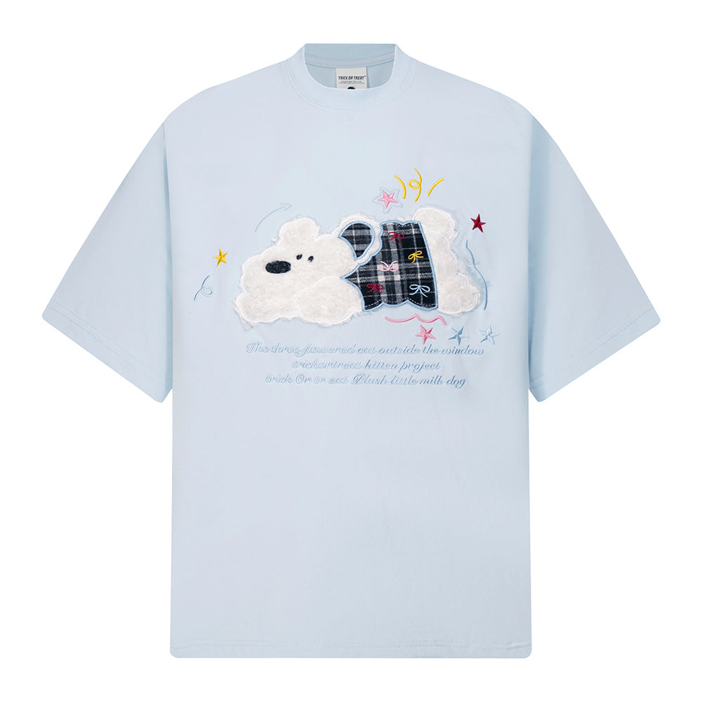 New York Hip Hop Style Vintage Casual Loose Short Sleeve T-Shirt