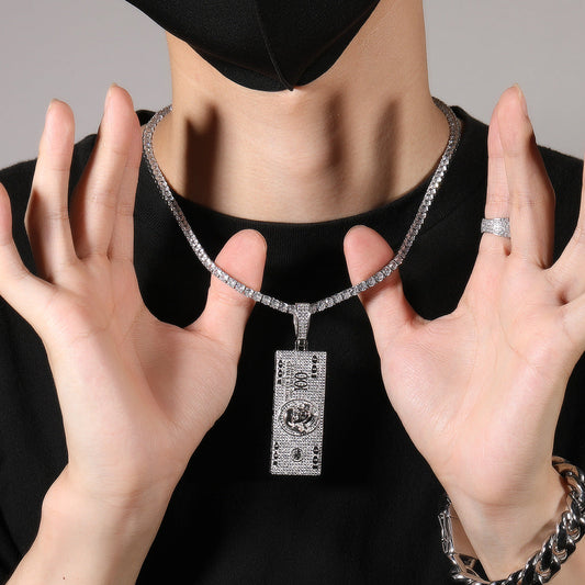 Jewelry Pendant Rap Male Copper Zircon Jesus Pieces Spectrum