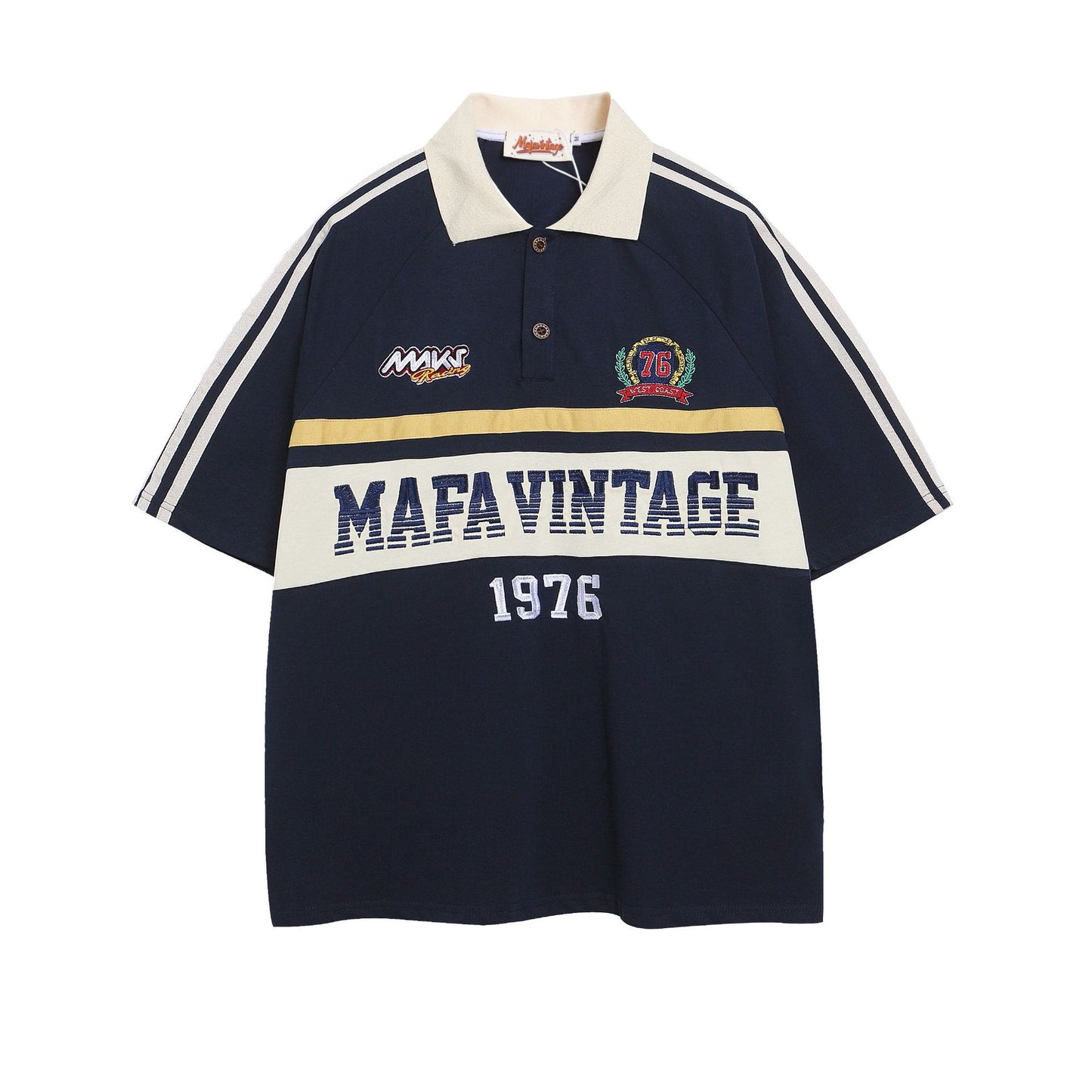 Vestimenta De Los 90 Summer T-Shirt Lapel Polo Shirt Short Sleeve