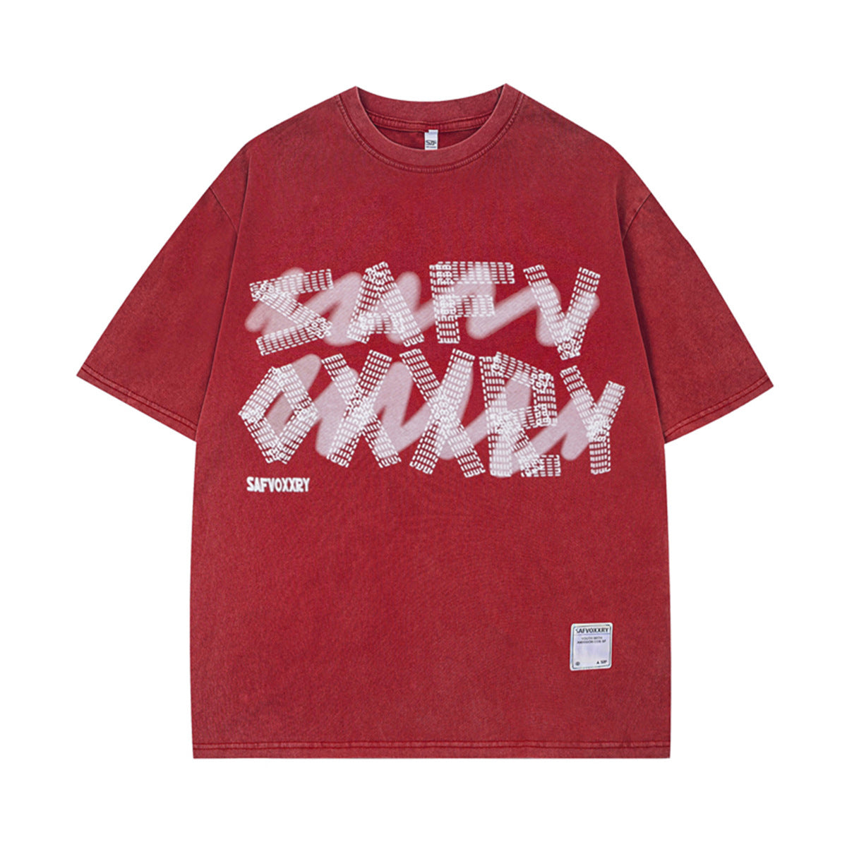 Hustle vintage washed old t-shirt short sleeves