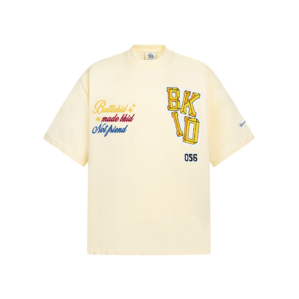 Hip Hop Clothes New York Vintage Summer Casual Loose Short Sleeve T-Shirt