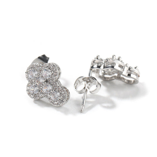 Earrings Fashion Zircon Cross Earrings Spectrum