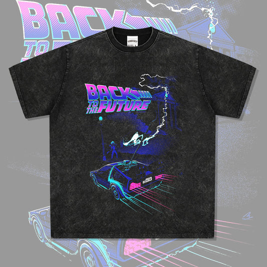 COOL t rapper VINTAGE BACK TO THE FUTURE print shirt