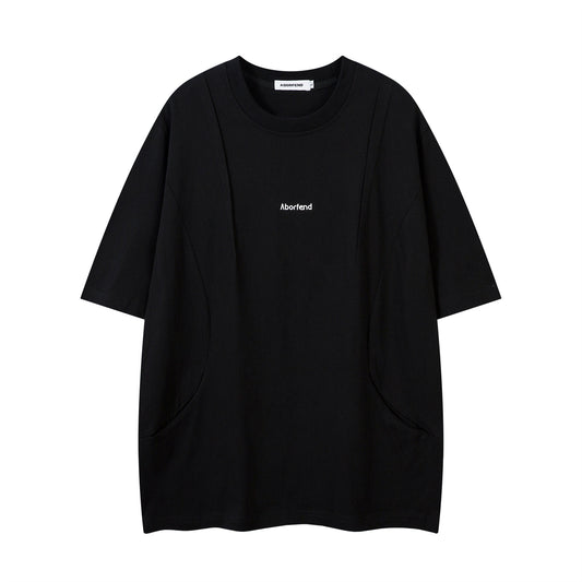 Distorted vintage short-sleeved t-shirt summer loose casual top