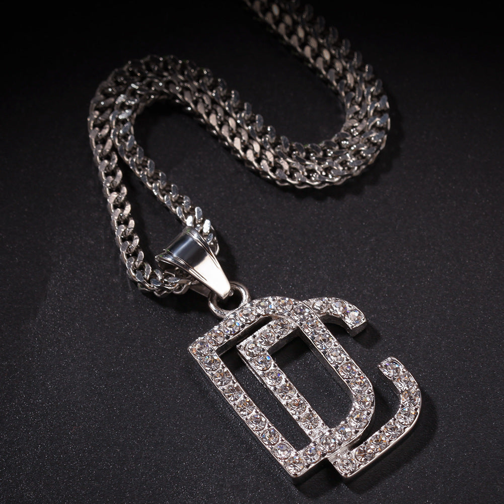Jewelry Stainless Steel Plated Hip Hop Pendant Necklace rapper