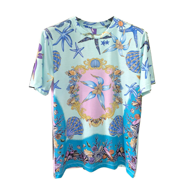 East Coast Shirts 3D Digital Print Men's Crew Neck Short Sleeve T-Shirt