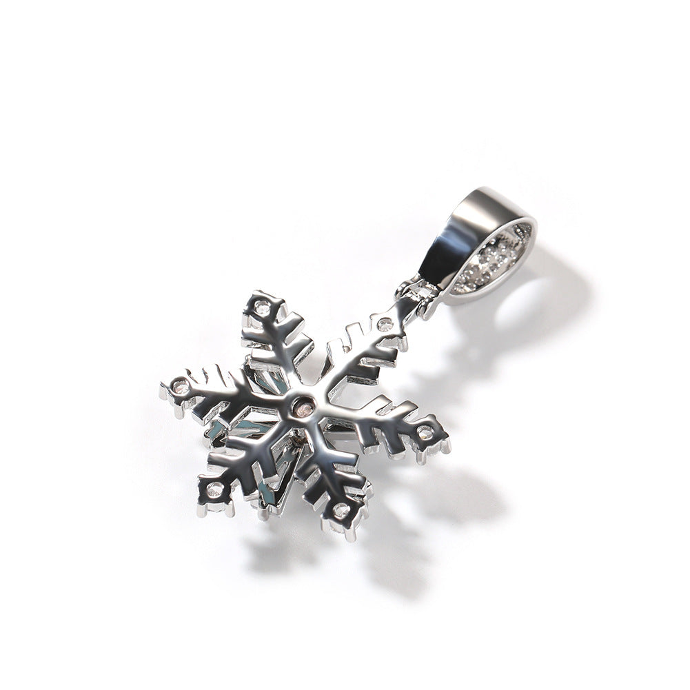 Jewelry Winter Rotating Snowflake Luminous Nightclub Versatile Jewelry St. Valentine's Spectrum Royalty Night light