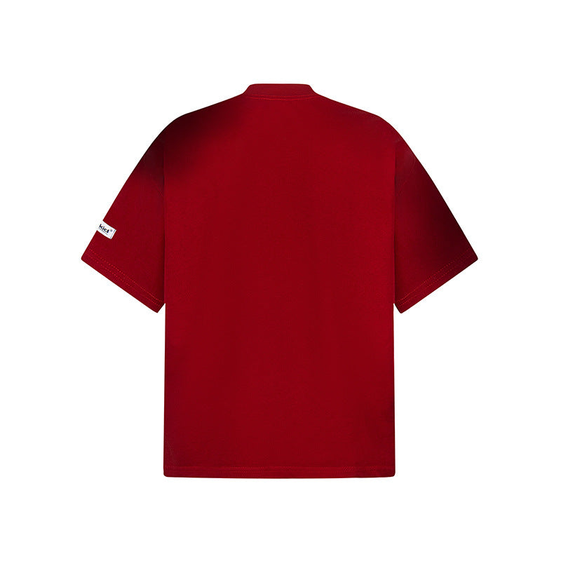 Vintage Usa Shirt Vintage Alphabet Print Short Sleeve T-Shirt