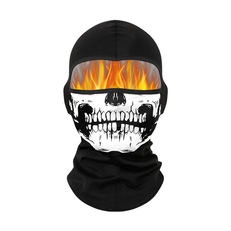 Cycling Windproof Hood Autumn and Winter Fleece Warm Windproof Cold Breathable