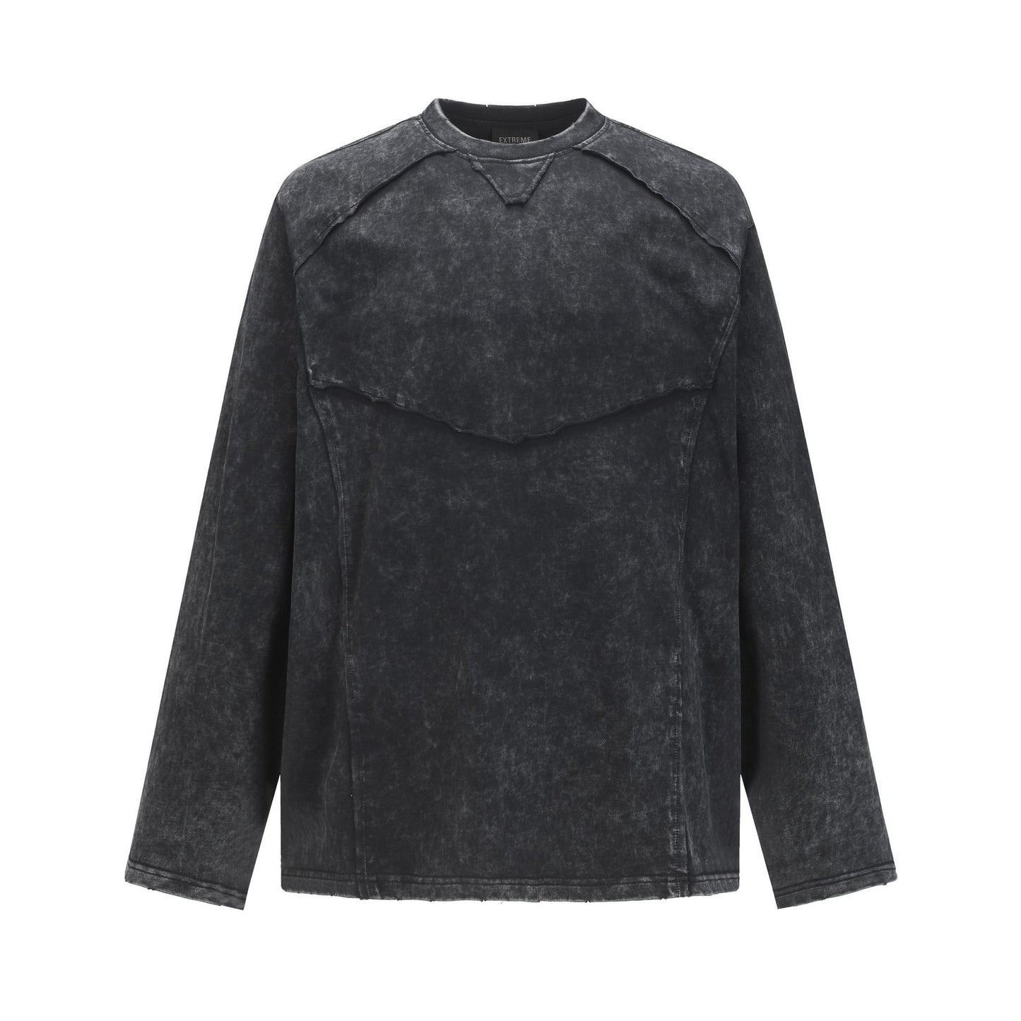 Unisex long-sleeved shirt autumretro round neck