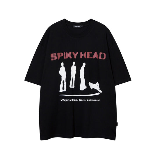 1990 Fashion T-Shirt Summer Character Print T-Shirt Vintage Short Sleeve T-Shirt