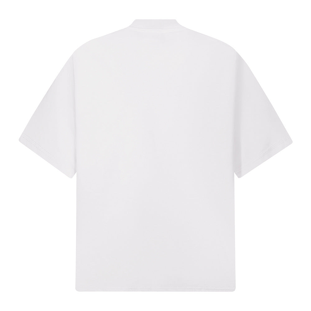 Nostalgia T Shirts Letter Embroidered T-Shirt Summer Short Sleeve Loose Top