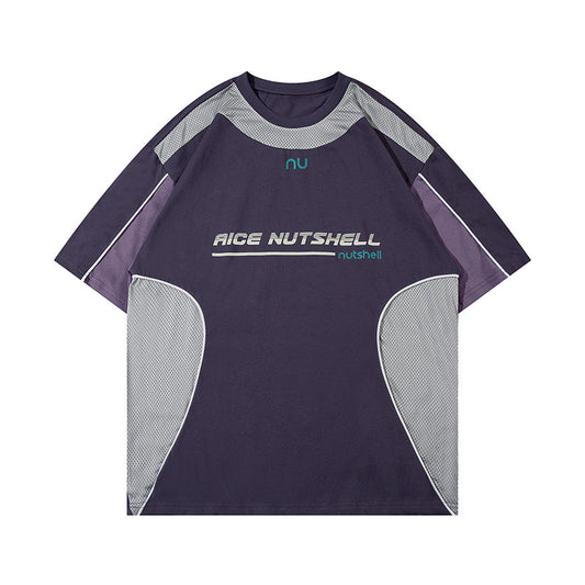 Racing oversized t shirt vintage racing style football short sleeve sports t-shirt jersey