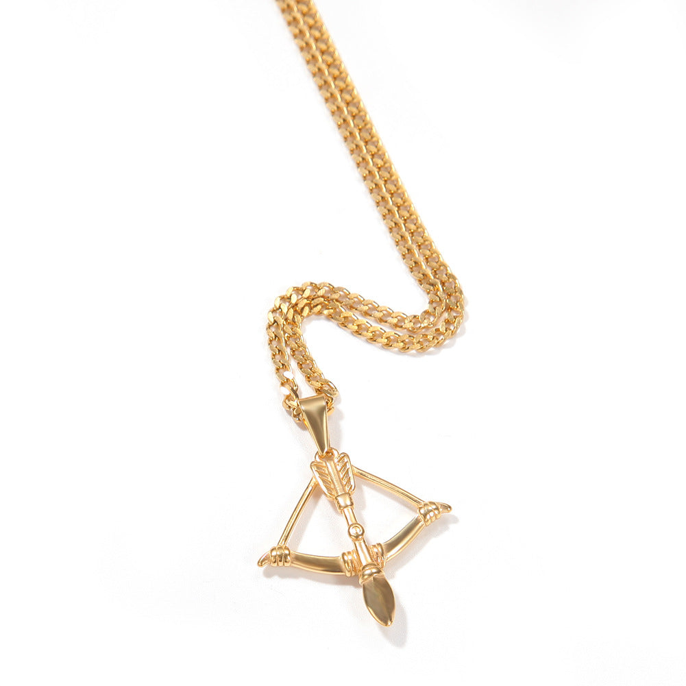 Jewelry Hip Hop Gun Bow Arrow Axe Pendant Armament