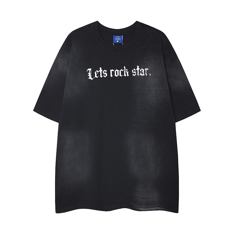 Camisas Retros Vintage Loose Short Sleeve T-Shirt