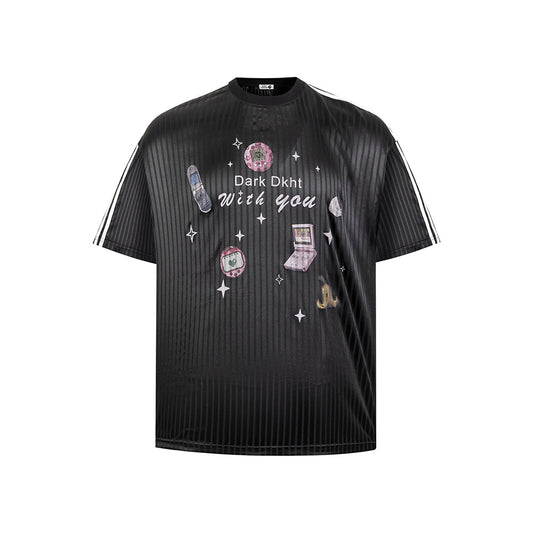 New York Hip Hop Style Casual Short Sleeve T-Shirt Oversize Loose Top