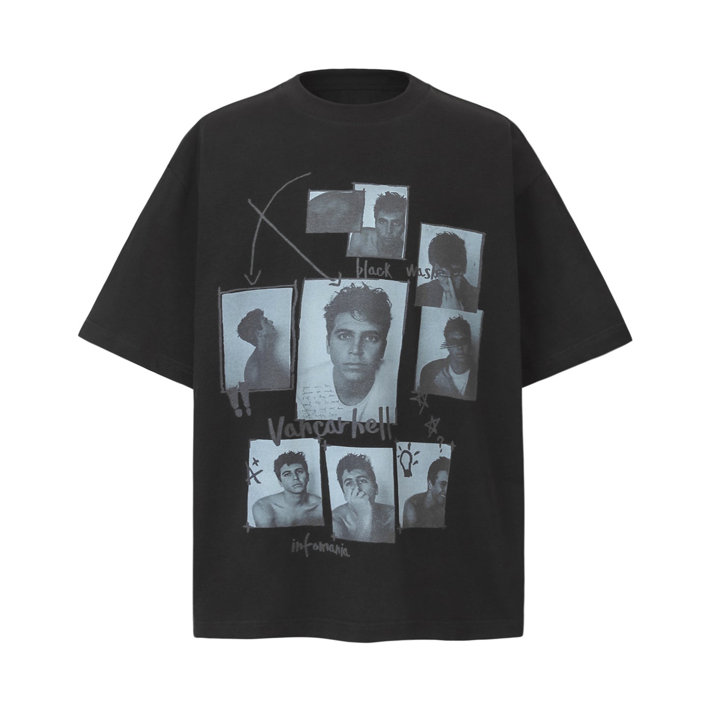 USA Vintage T-Shirt Portrait Print Men's Summer Loose