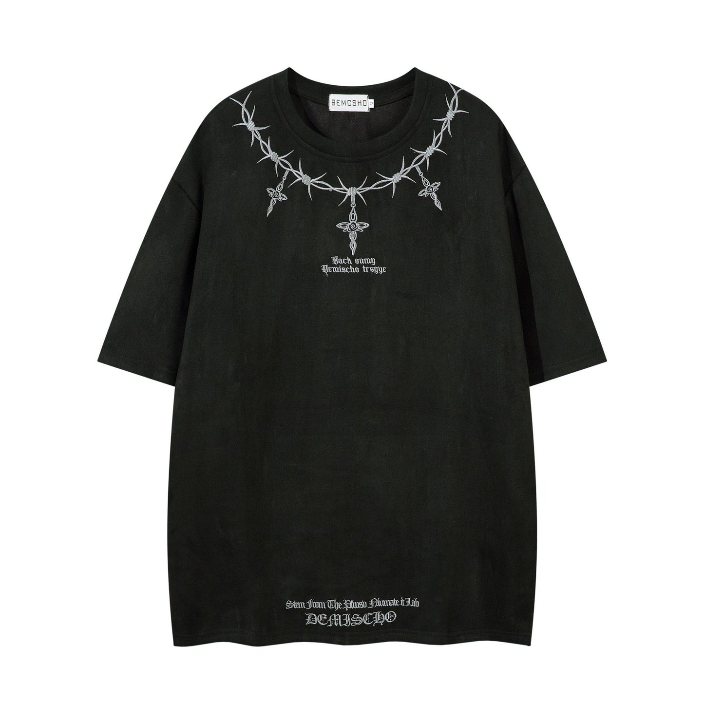 Hip hop clothing new york summer embroidery short sleeve t-shirt