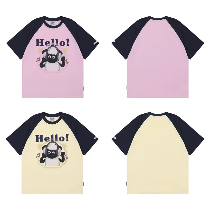 Camisetas streetwear Summer Vintage Casual Loose Short Sleeve T-Shirt