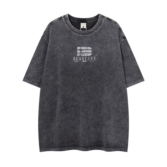 Hip Hop Clothing Summer Wash T-Shirt Vintage Short Sleeve