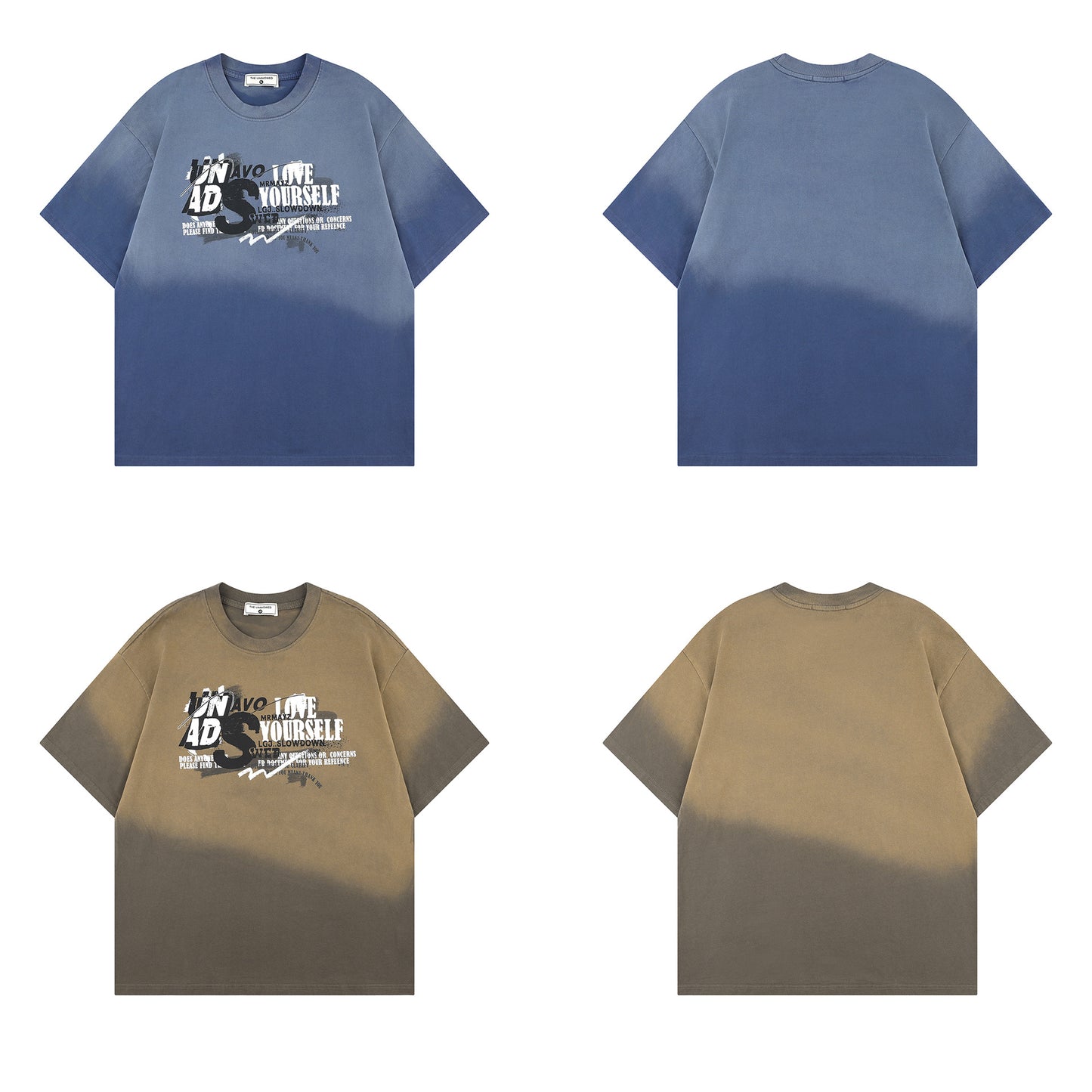 T shirt vintage usa summer retro gradual change color t shirt short sleeve