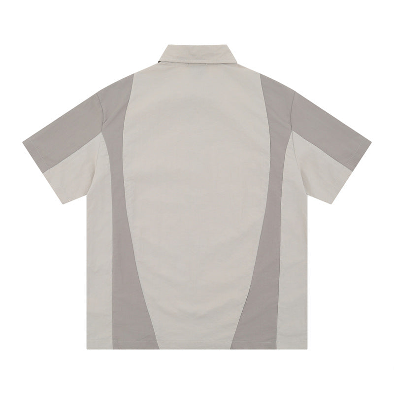 Hip Hop Shirts For Boys Lapel Shirt Short Sleeve, Summer T-Shirt