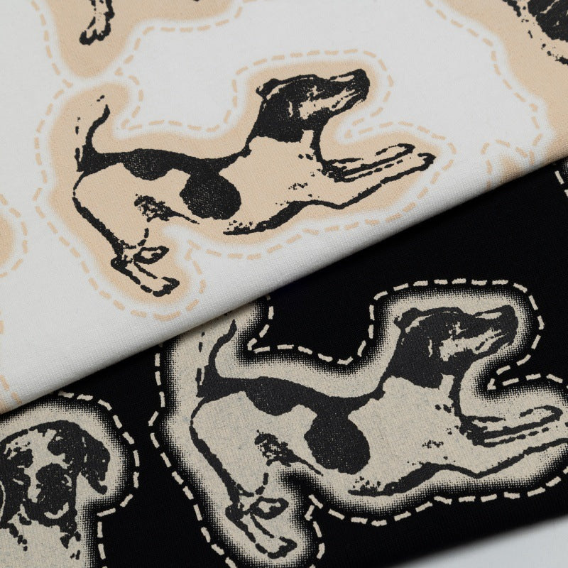 Camisetas streetwear Summer Vintage Puppy Letter Print Casual Short Sleeve T-Shirt