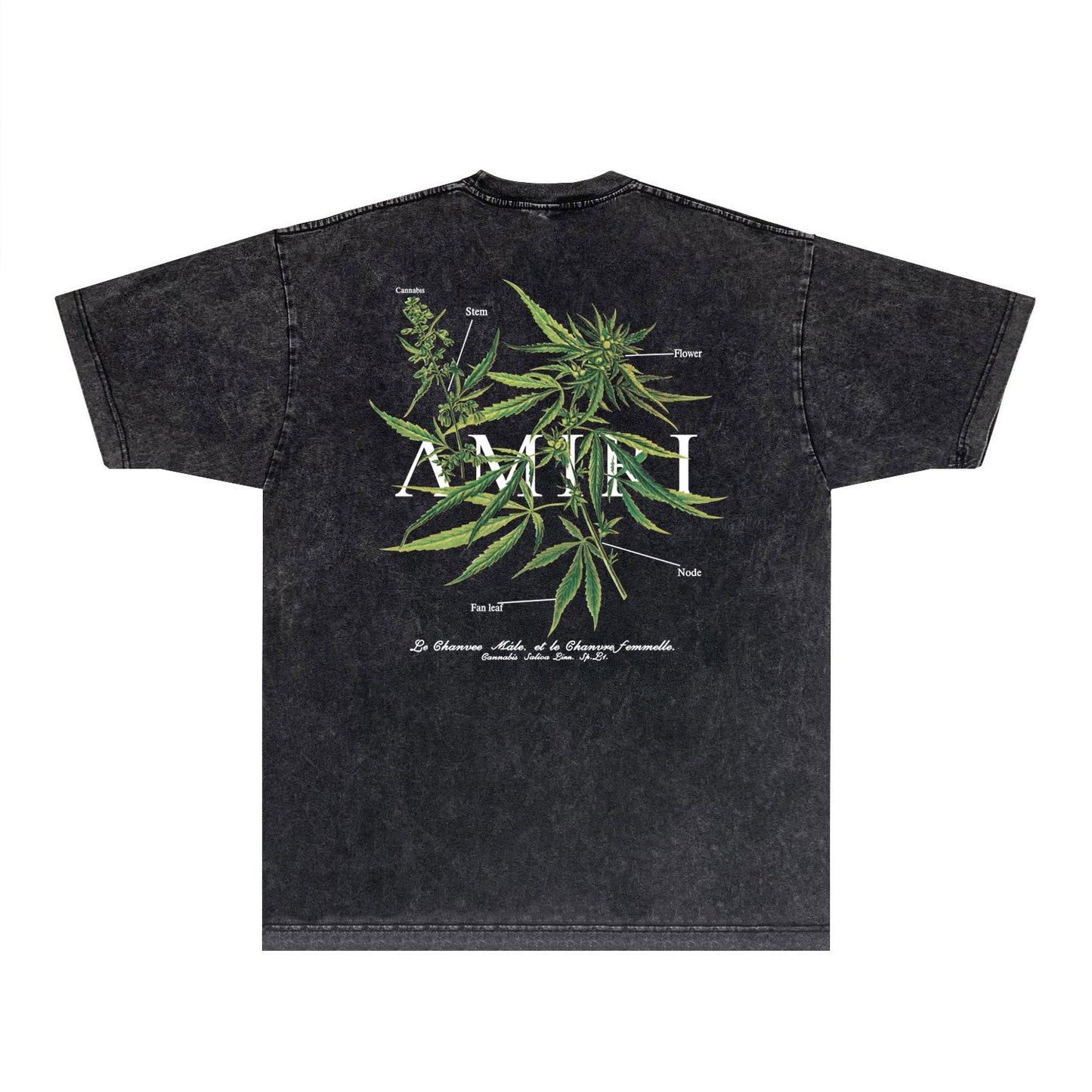 Amiri T-shirt Washed and Worn Retro Short Sleeve T-shirt