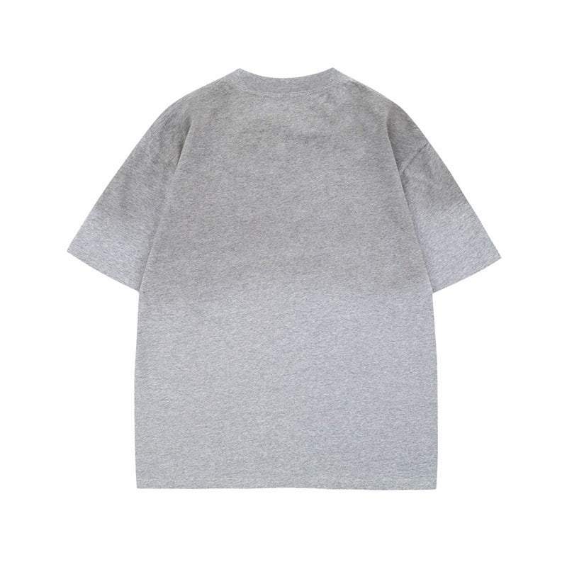 US drip outfits Summer Vintage Crew Neck Casual Loose Short Sleeve T-Shirts