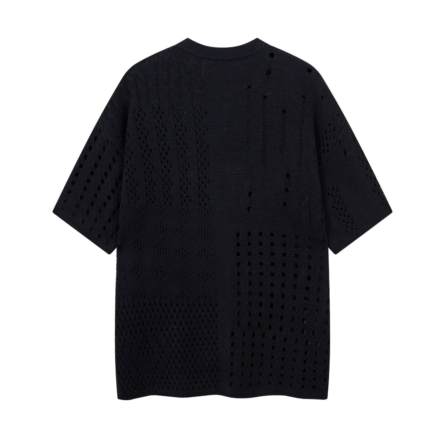 Hip hop shirt hollow retro t-shirt short sleeve