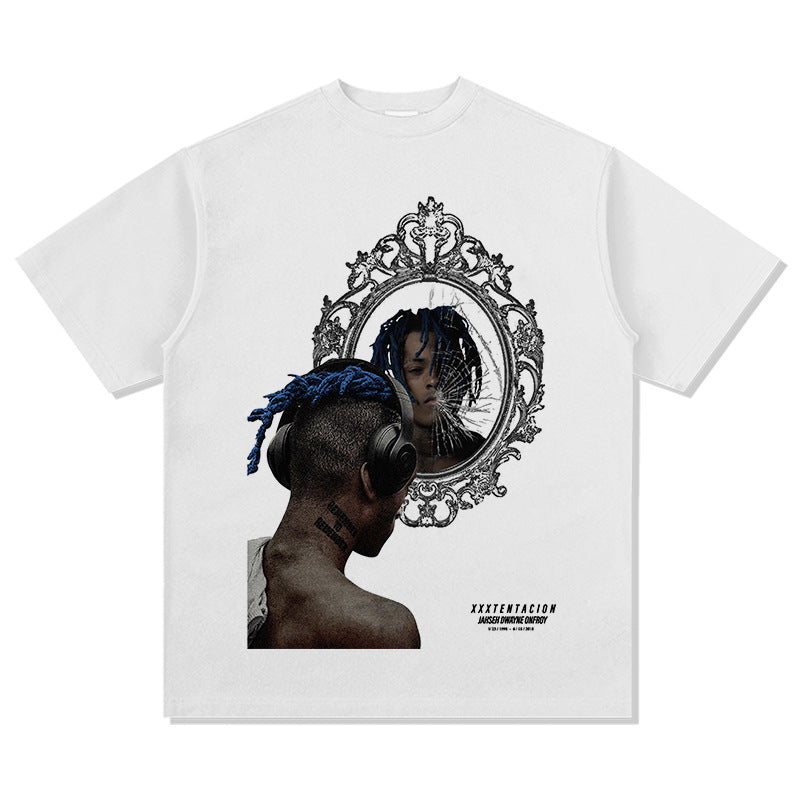 New york hip hop shop XXX Tentacion hip hop rap print short sleeve Vintage T shirt