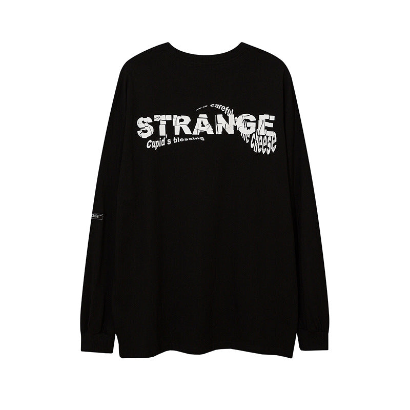 Vintage T Shirts Hip Hop Joker Print Long Sleeve T-Shirt
