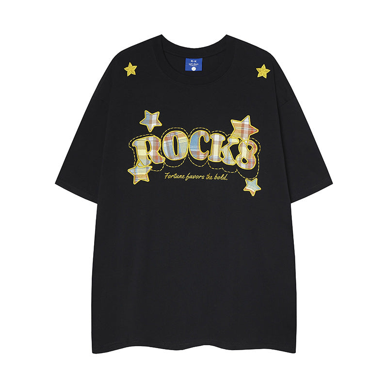Nyc T Shirt Vintage Short Sleeve T-Shirt Summer Loose Casual Top