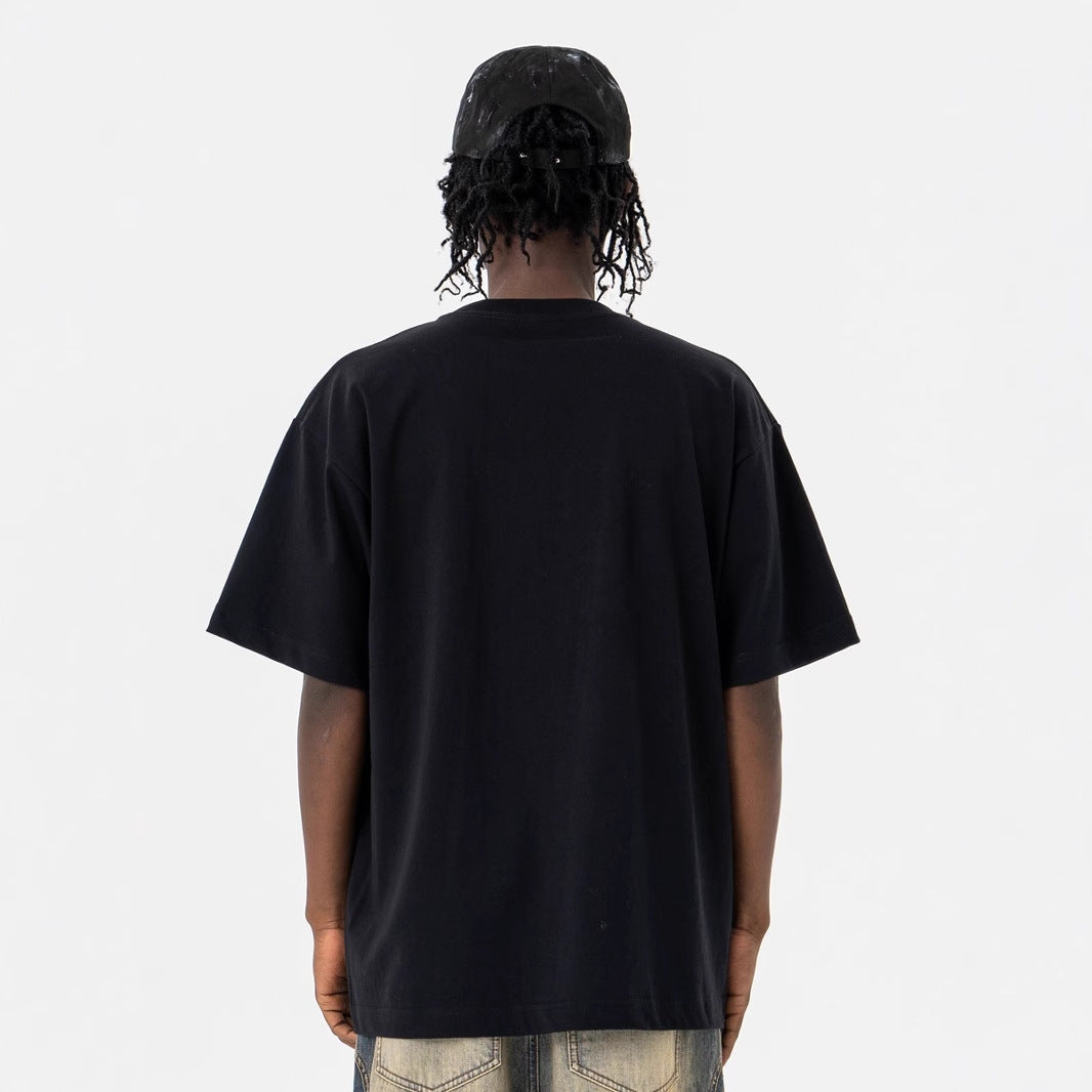Vintage 90s Hip Hop Clothing Spring/Summer Loose Short Sleeve T-Shirt