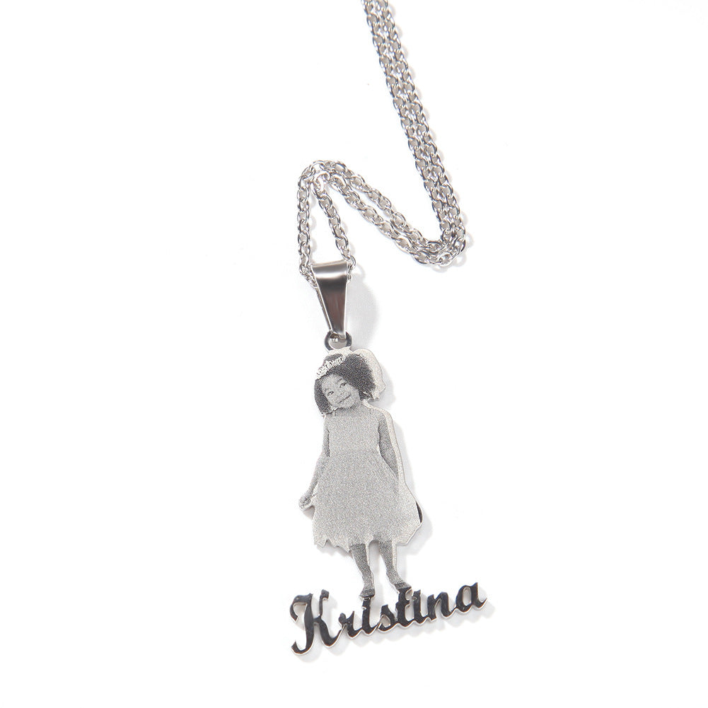 Jewelry Micheal Character Custom Necklace St. Valentine's Alphabet Pieces Word Up rapper