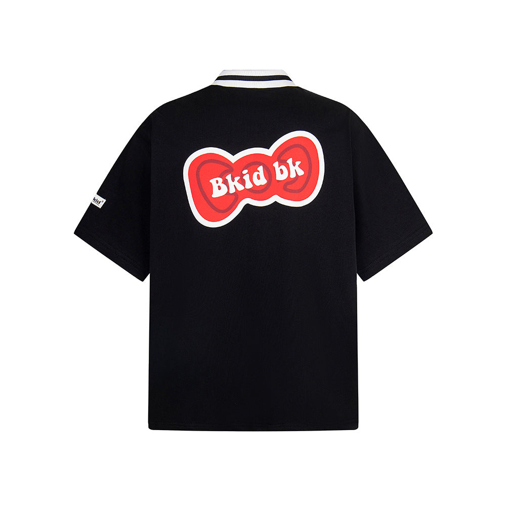 Hip Hop Clothes New York Cat Print Loose Short Sleeve T-Shirt Casual Letter Print Short Sleeve Top