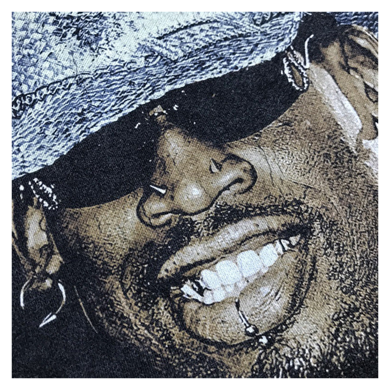 New york hip hop shop dennis rodman star avatar retro print short sleeve t-shirt