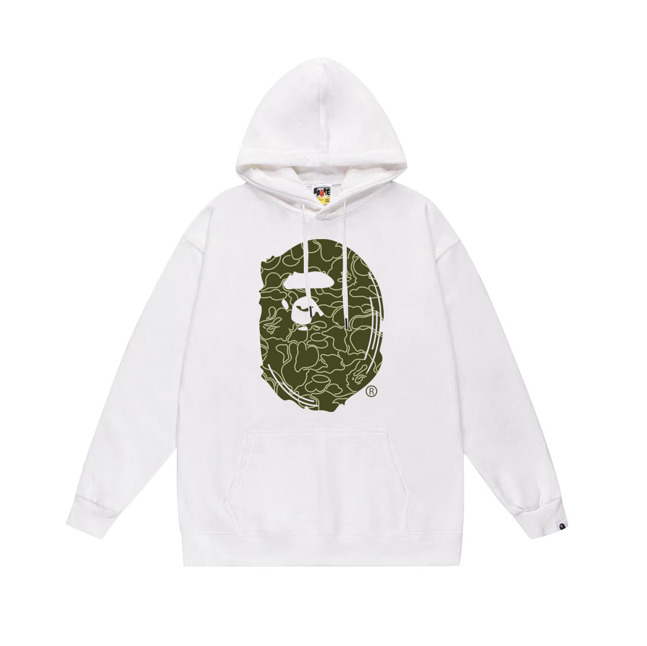 Ape Hoodie Autumn/Winter Letter Print Loose Hoodie Pullover Ape Sweater