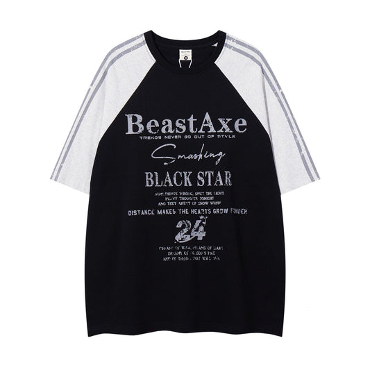 60s Style T Shirts Summer, Vintage Loose Short Sleeve T-Shirts