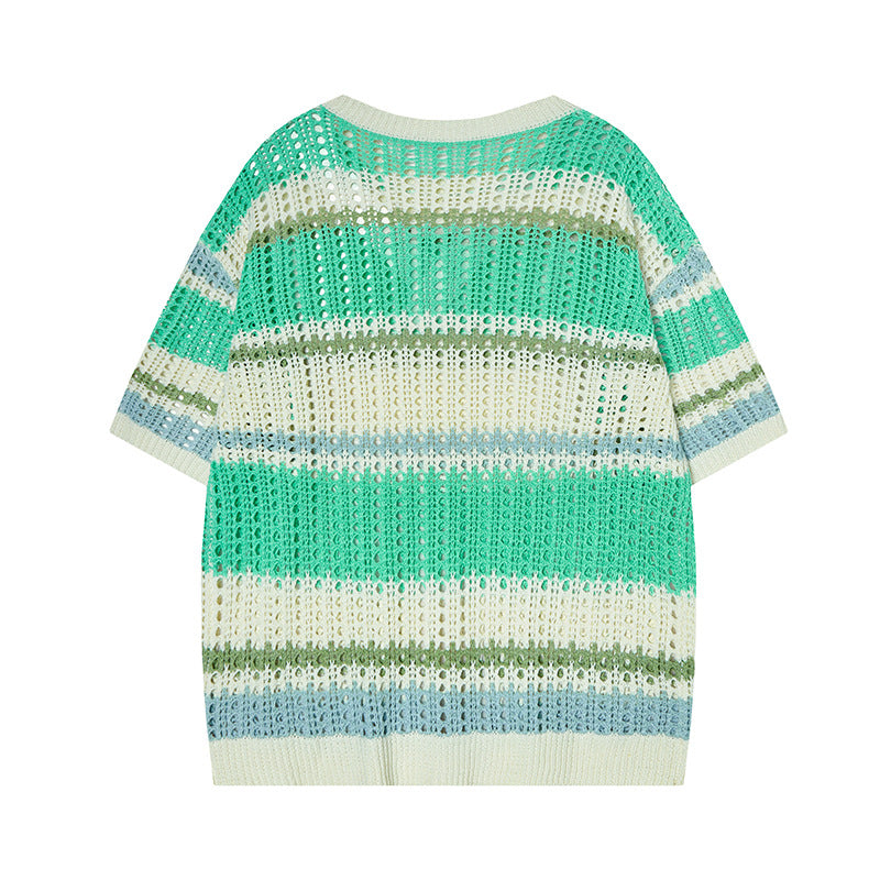 Nyc 1990 Shirt Striped Top Short Sleeve